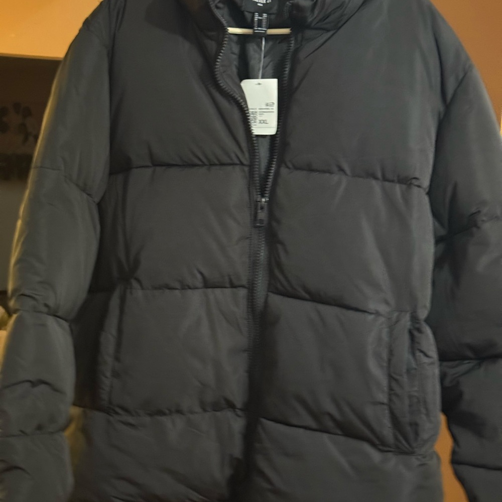 Forever 21 Black Quilted Jacket - Picture 2 of 8